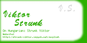 viktor strunk business card
